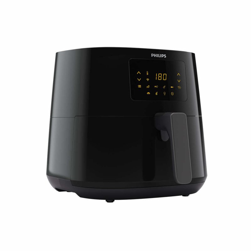 Philips Essential HD9280/70 fryer Single 6.2 L 2000 W Hot air fryer Black, Silver