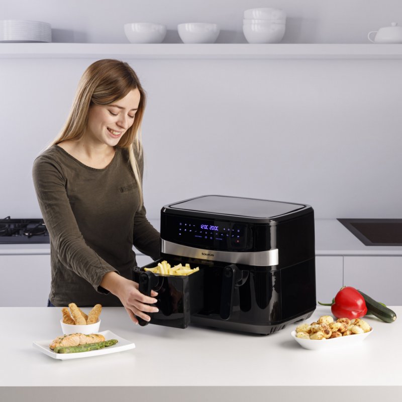 Taurus Air Fry Digital Duo Double 9 L 2200 W Friteuse d’air chaud Noir