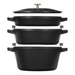 Staub La Cocotte 4,2 L Rond Fonte Plat à cuisson