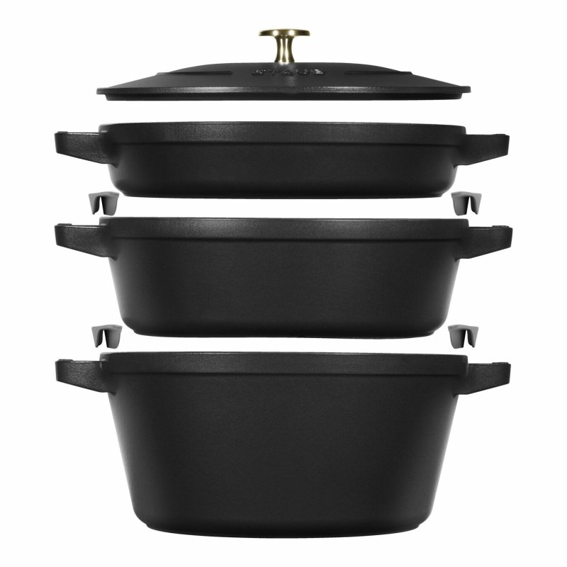 Staub La Cocotte 4,2 L Rond Fonte Plat à cuisson
