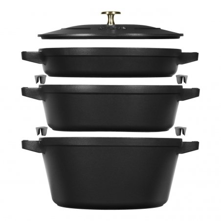 Staub La Cocotte 4,2 L Rond Fonte Plat à cuisson