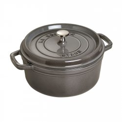 STAUB Cast iron round pot 40500-246-0 3.8l graphite