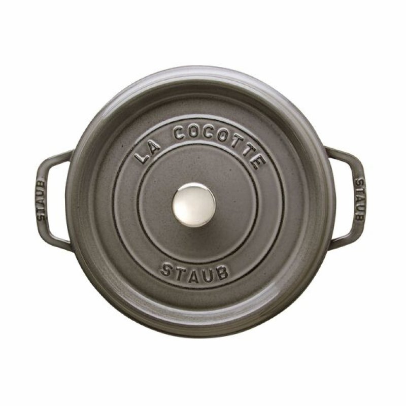 STAUB Cast iron round pot 40500-246-0 3.8l graphite