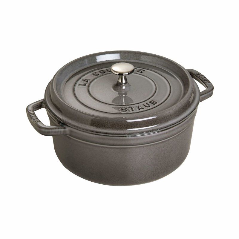 Staub 40509-312-0 casserole à sauce 5,25 L Rond Graphite, Gris
