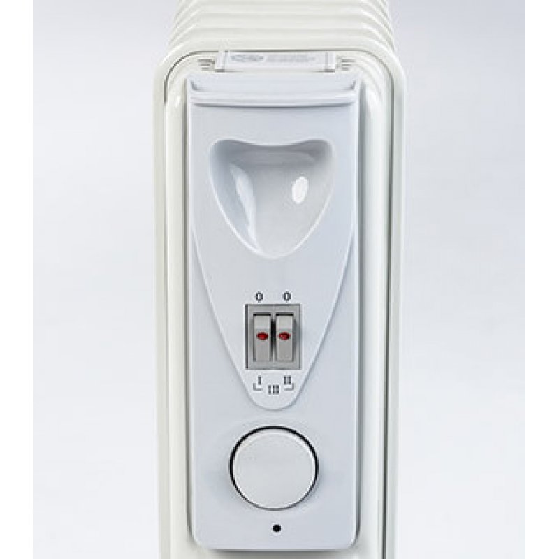 Ravanson OH-09 appareil de chauffage Intérieure Gris 2000 W Chauffage électrique à bain d’huile