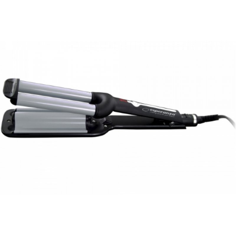 Esperanza EBL013 hair styling tool Curling iron Black Silver 1.8 m 55 W