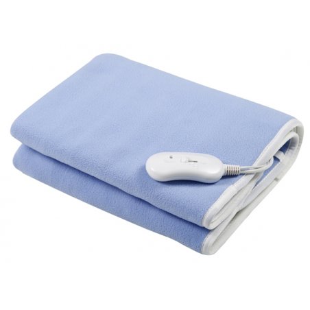 Esperanza EHB001 couverture et coussin chauffant Couverture chauffante 60 W Bleu, Blanc Toison, Polyester