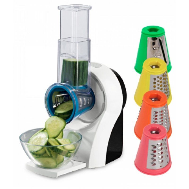 STOCK5 - Esperanza EKM026 Râpe électrique et spiraliseur Plastique Multicolore