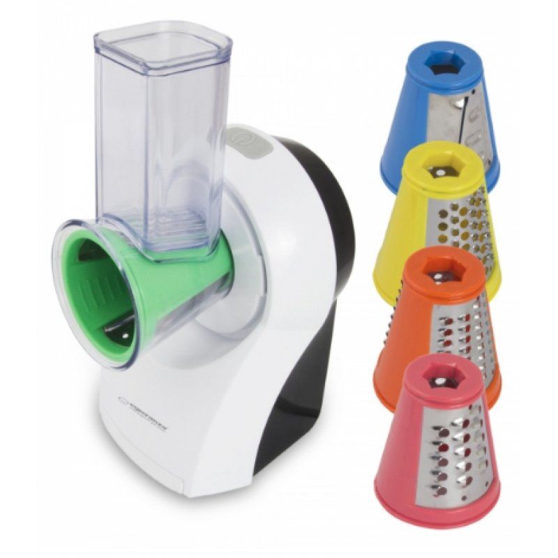 STOCK5 - Esperanza EKM026 Râpe électrique et spiraliseur Plastique Multicolore