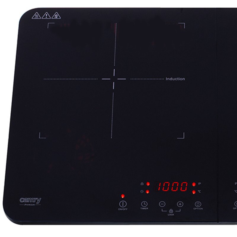 Camry Premium CR 6514 hob Black Countertop 60.5 cm Zone induction hob 2 zone(s)