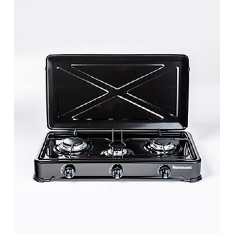 Ravanson K-03TB Noir, Blanc Comptoir 60 cm Gaz 3 zone(s)