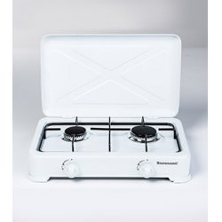 Ravanson K-02T hob White Countertop Gas 2 zone(s)