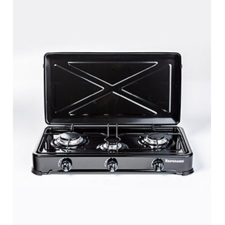 Ravanson K-03TB Black, White Countertop 60 cm Gas 3 zone(s)