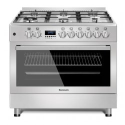 Ravanson KWGE-K90-6 TOP CHEF four et cuisinière Electrique Gaz Acier inoxydable B