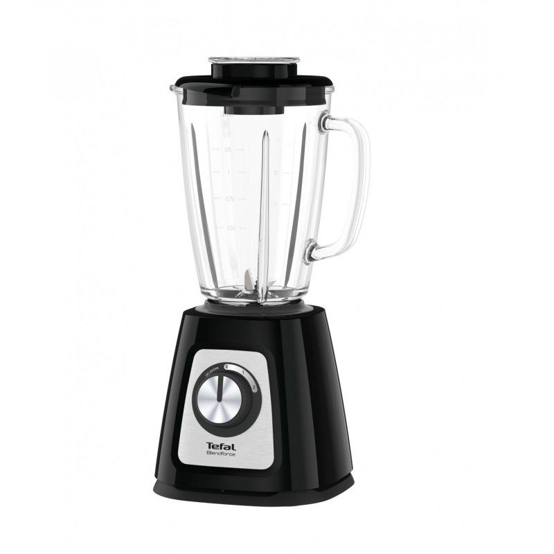 Tefal BlendForce II BL4358 blender 1.25 L Tabletop blender 800 W Black Brushed steel