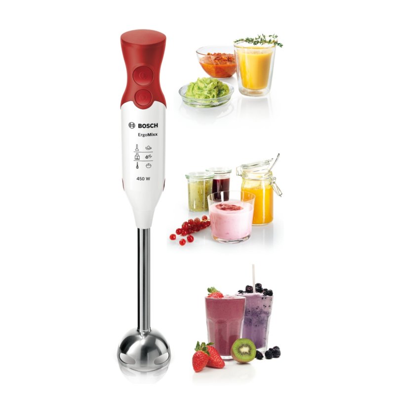 Bosch MSM64110 blender Immersion blender 450 W Red White
