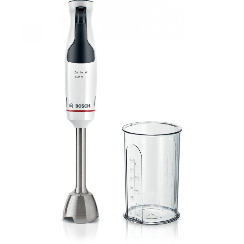 Bosch Serie 4 MSM4W210 blender 0,6 L Mélangeur par immersion 600 W Noir, Blanc