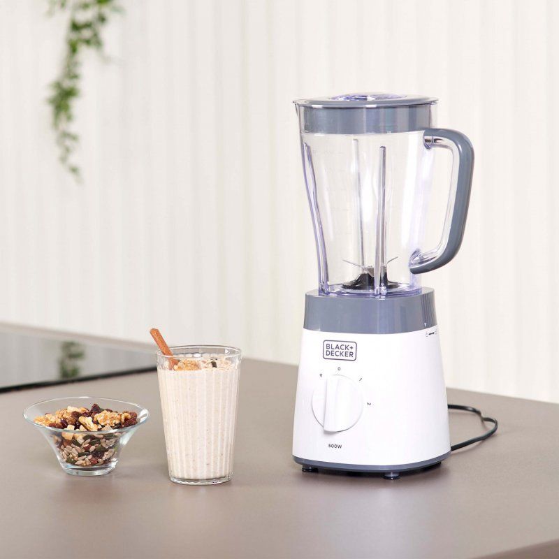 Black & Decker BXJB500E blender 1,5 L Mélangeur de table 500 W Blanc