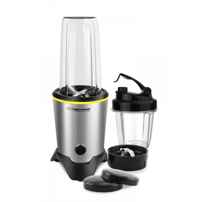 Esperanza EKM028 blender Mélangeur de table 1000 W Noir, Acier inoxydable
