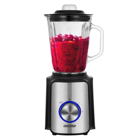 Mesko Home MS 4080 blender 1,5 L Mélangeur de table 1200 W Myrtille, Acier, Transparent