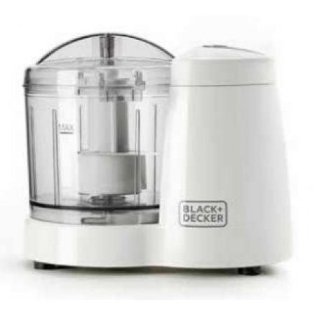 Black & Decker BXCH120E electric food chopper 0.35 L 120 W Transparent, White