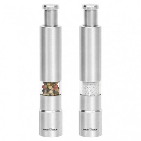 ProfiCook PC-PSM 1160 Salt & pepper grinder set Stainless steel Transparent
