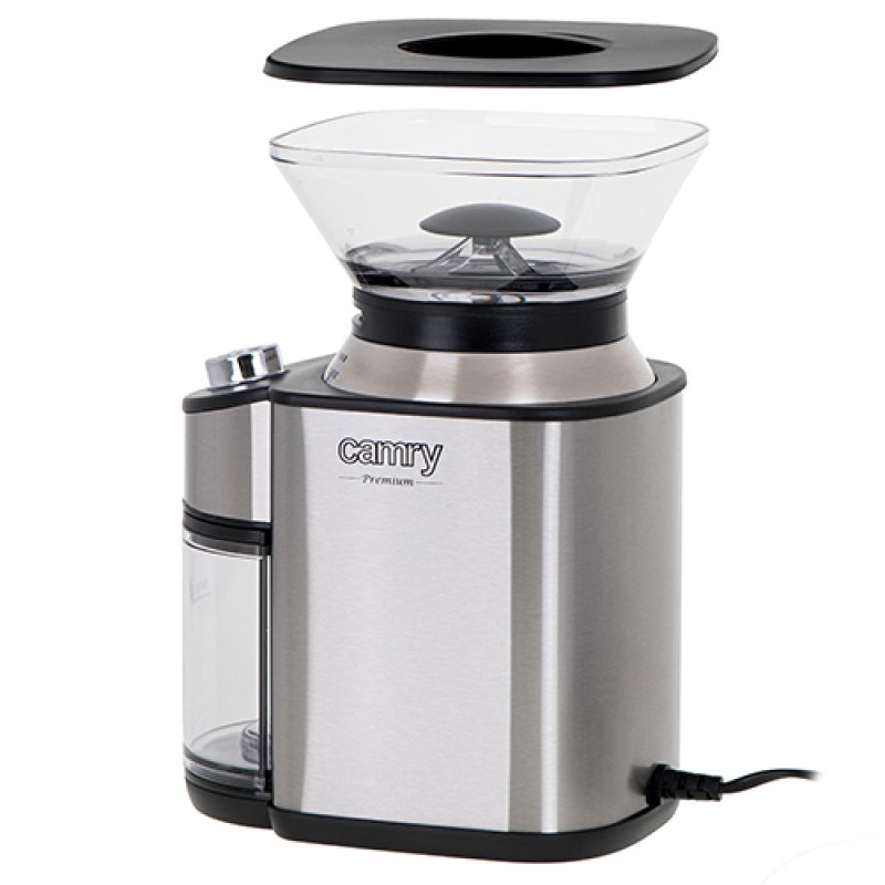 Camry CR 4443 coffee grinder Burr grinder Black Silver