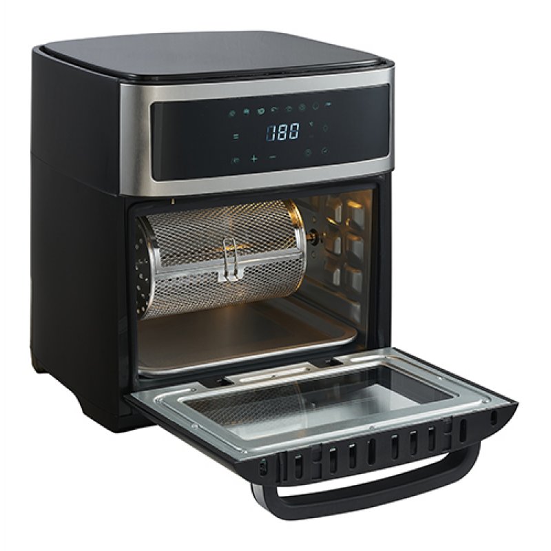 Adler AD 6309 friteuse Unique 13 L Autonome 2500 W Friteuse d’air chaud Noir, Argent