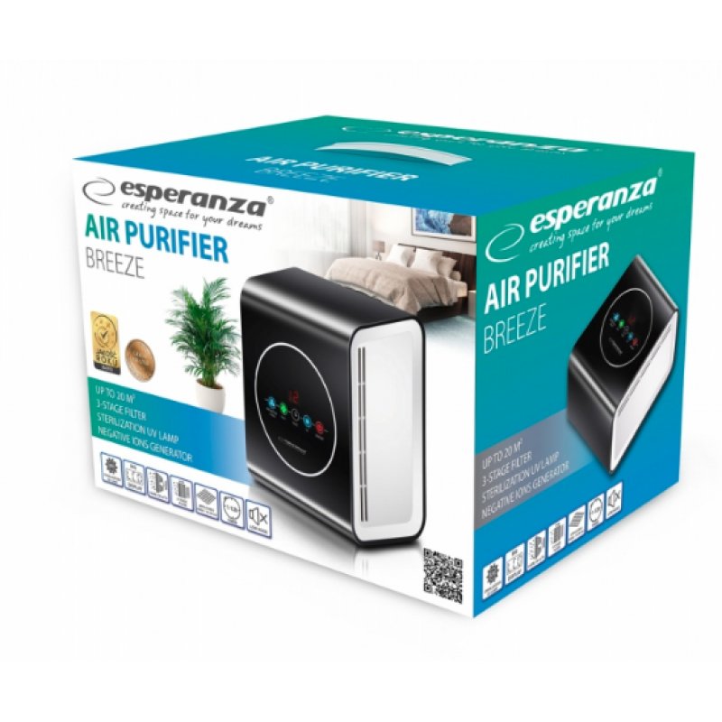 Esperanza EHP001 air purifier 45 dB Black White