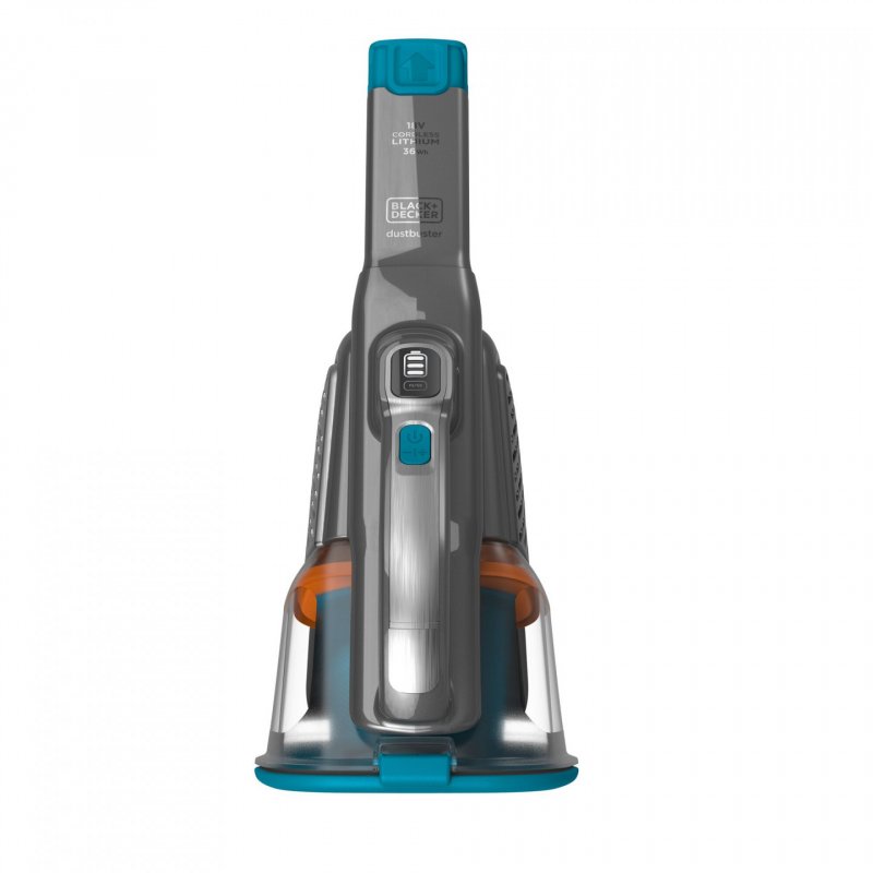 Black & Decker BHHV520BF handheld vacuum Black Blue Silver Bagless
