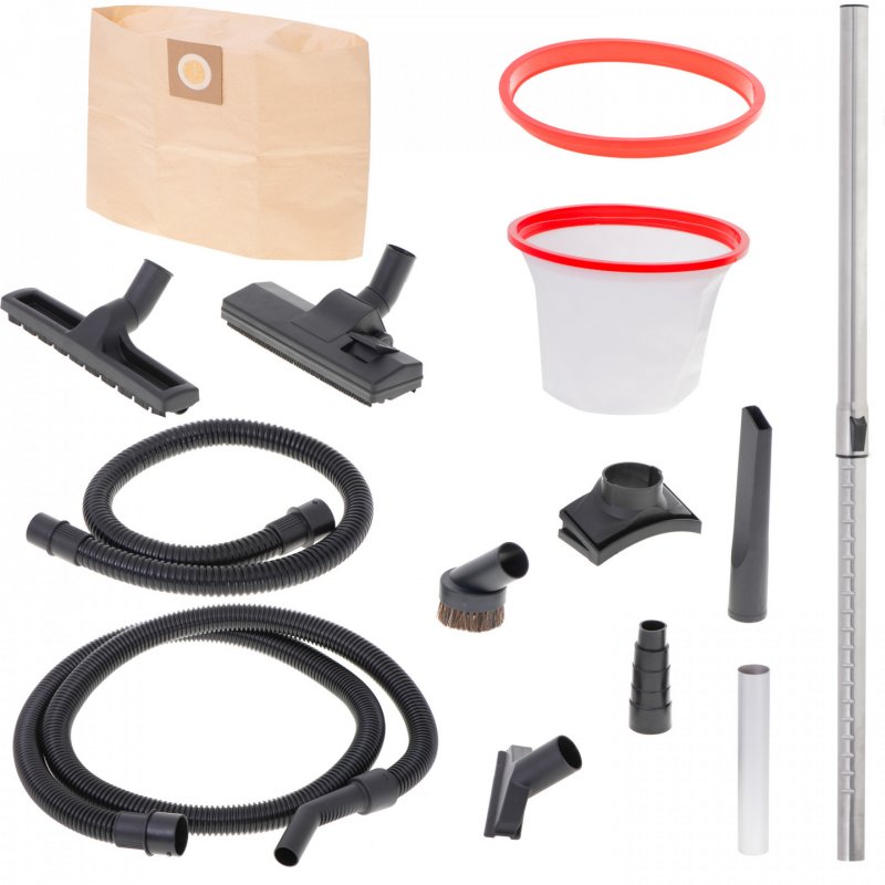 Camry Premium CR 7045 dust extractor Black, Red, Stainless steel 25 L 3400 W