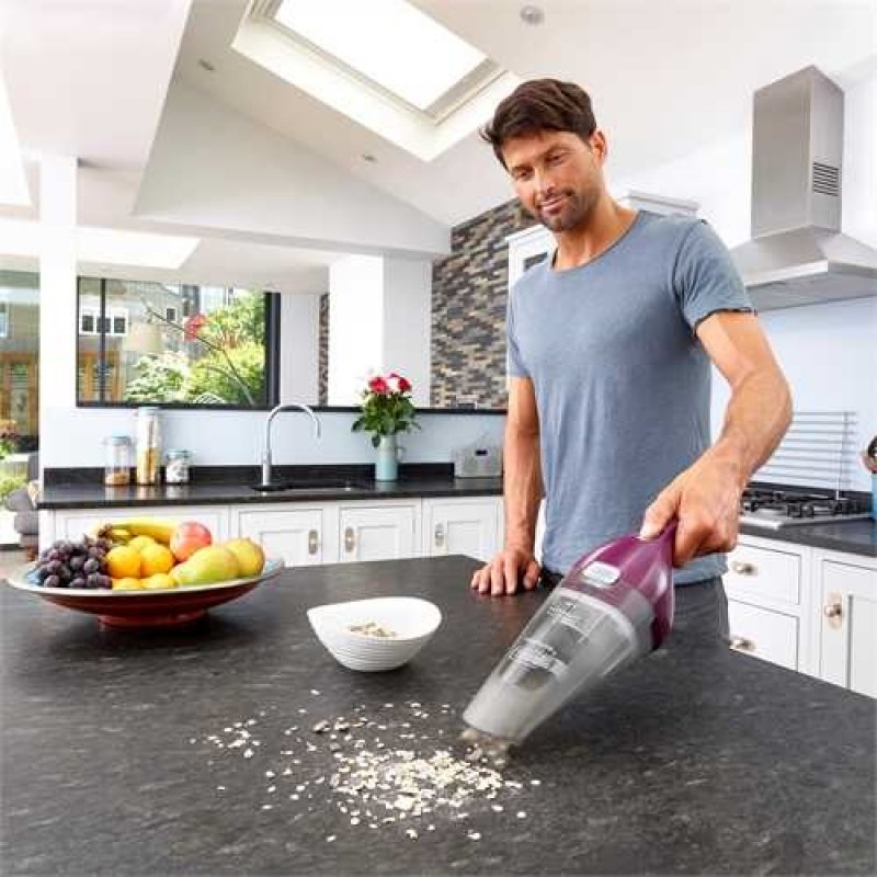 Black & Decker NVC115W handheld vacuum Grey Purple Bagless