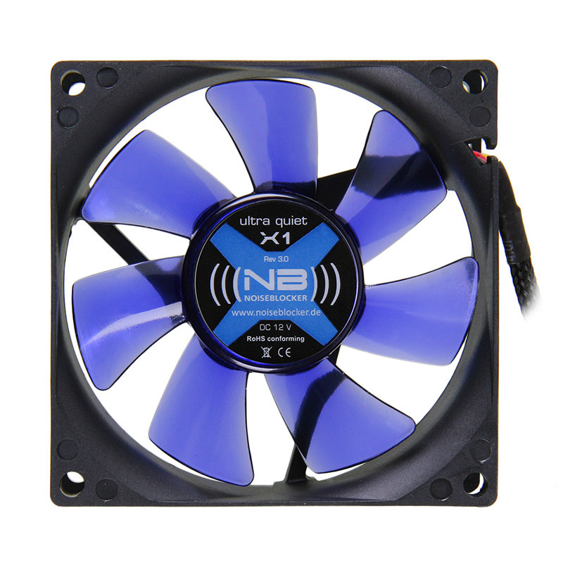 Noiseblocker compatible BlackSilent Fan X1 - 80mm
