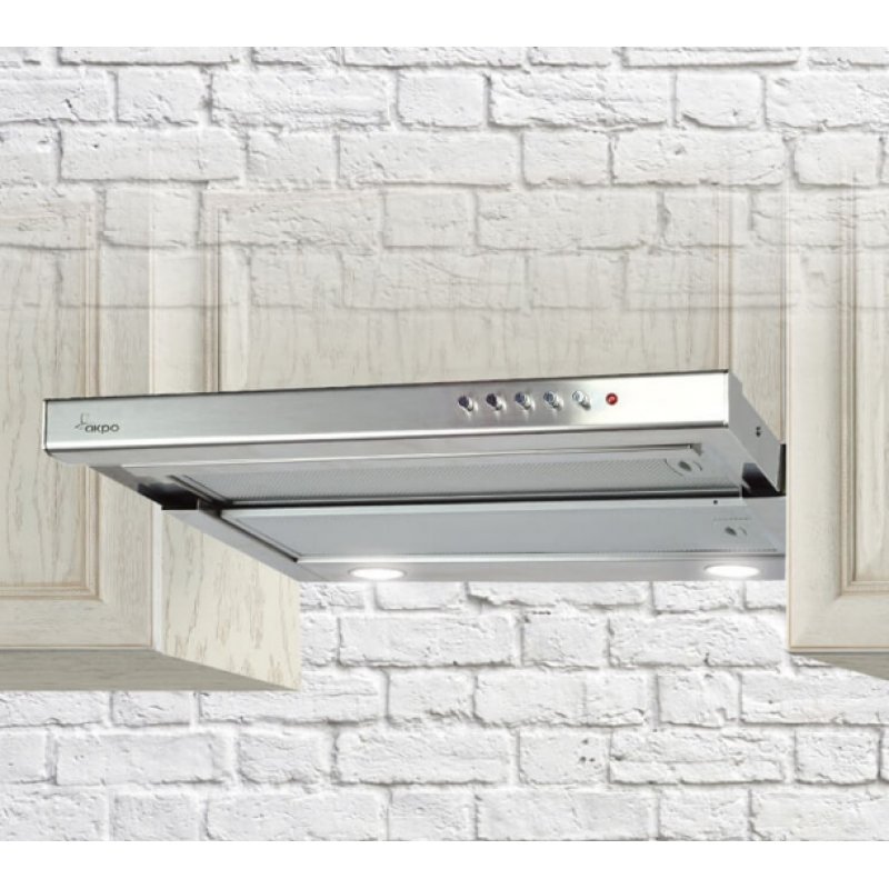 Akpo WK-7 Light 60 cooker hood Semi built-in (pull out) Stainless steel
