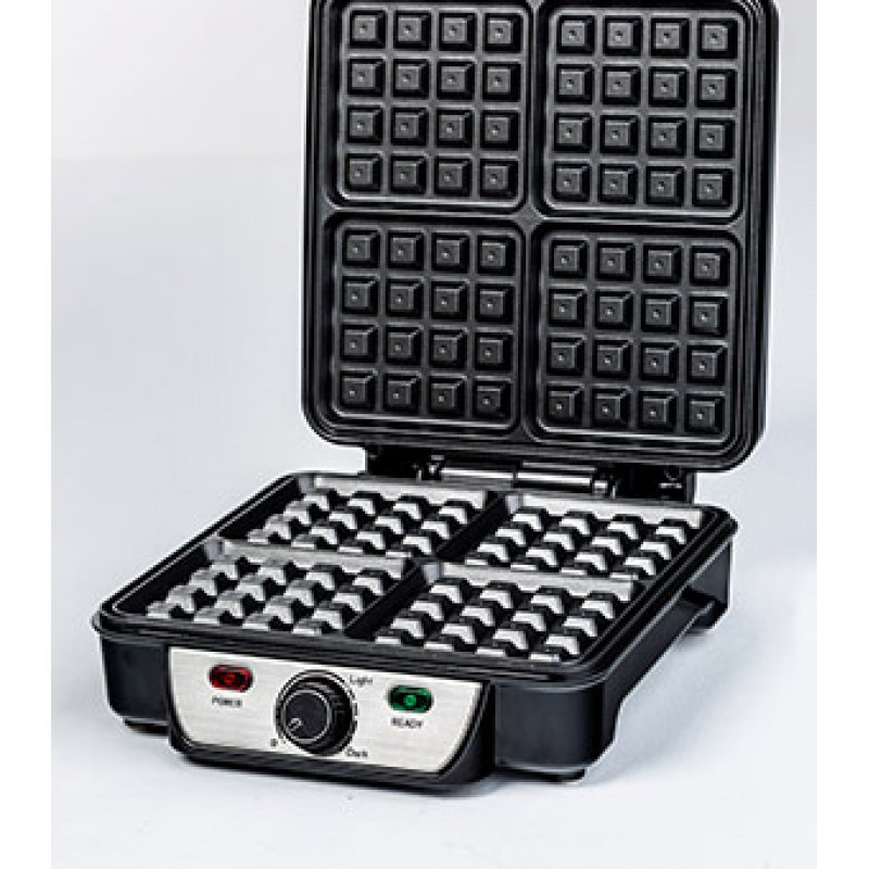 Waffle iron Ravanson GR-7030 (1100W black)