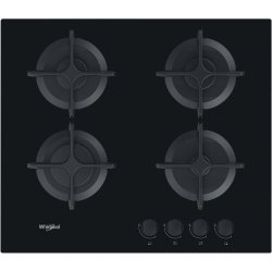 Whirlpool AKT 616/NB hob Black Built-in 60 cm Gas 4 zone(s)