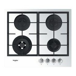 Whirlpool AKTL629/WH plaque Blanc Intégré 59 cm Gaz 4 zone(s)