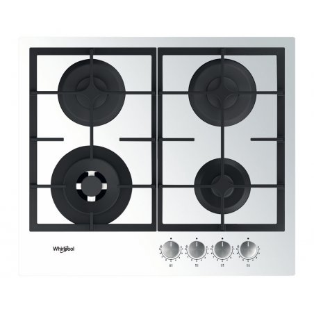 Whirlpool AKTL629/WH plaque Blanc Intégré 59 cm Gaz 4 zone(s)