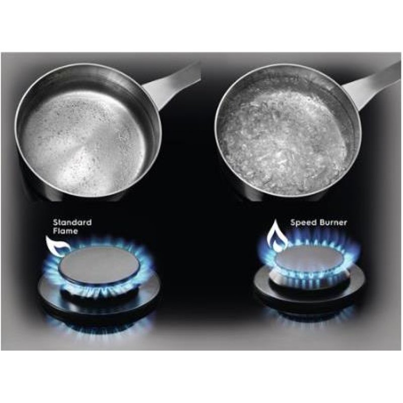 Electrolux EGS6436RK Noir Intégré Gaz 4 zone(s)