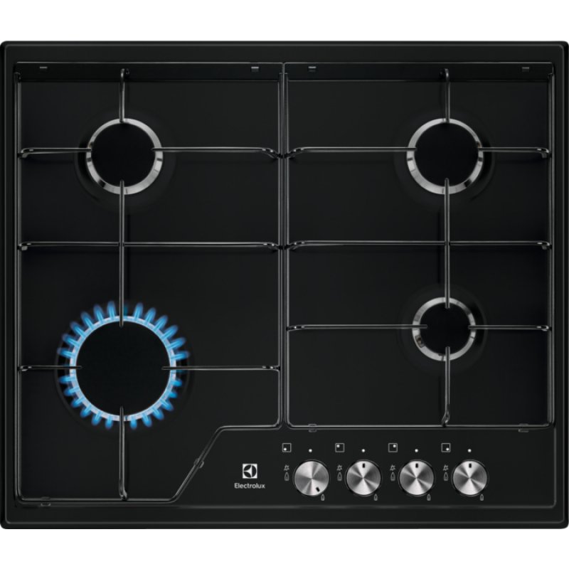 Electrolux EGS6424K Noir Intégré 60 cm Gaz 4 zone(s)