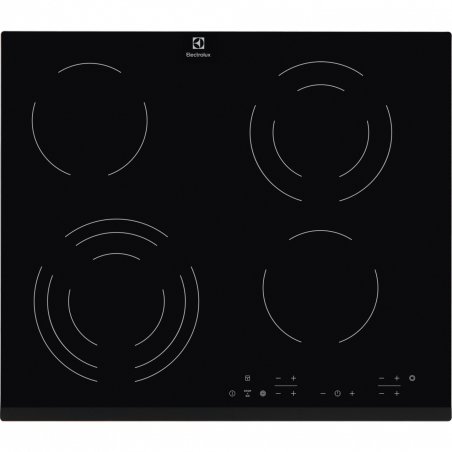 Electrolux EHF6343FOK plaque Noir Intégré 60 cm Céramique 4 zone(s)