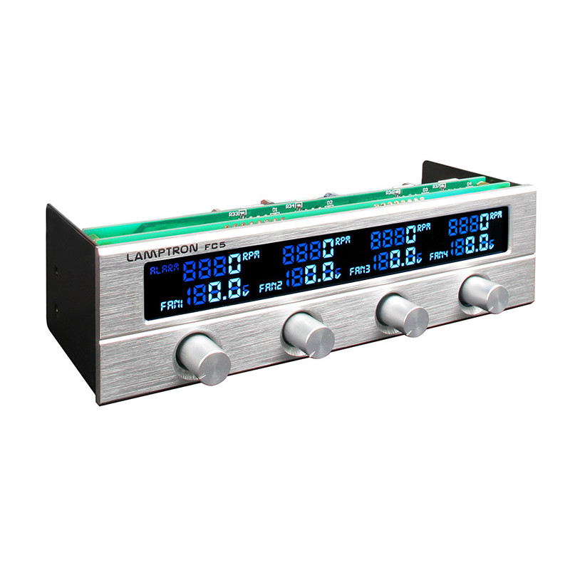 Lamptron compatible FC5 V2 Lüftersteuerung 5,25 Zoll - silber
