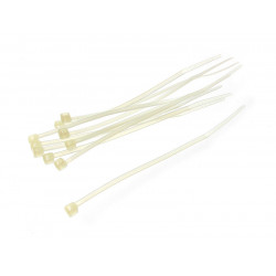 Kabelbinder Set 10 Stück 100mm - natur