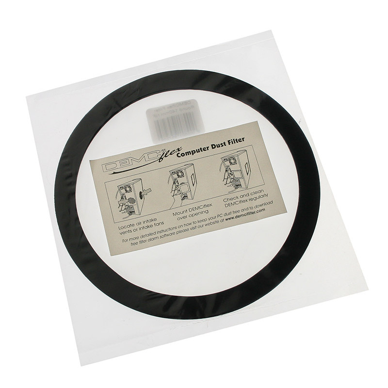 DEMCiflex compatible Staubfilter 140mm, rund - schwarz/weiß