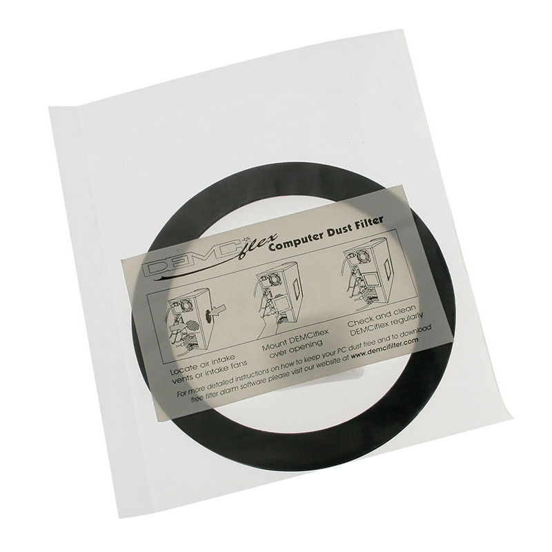 DEMCiflex compatible Staubfilter 92mm, rund - schwarz/weiß