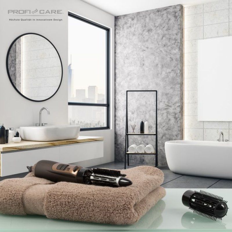 ProfiCare PC-HAS 3011 Brosse soufflante à air chaud À chaleur Bronze, Marron 800 W