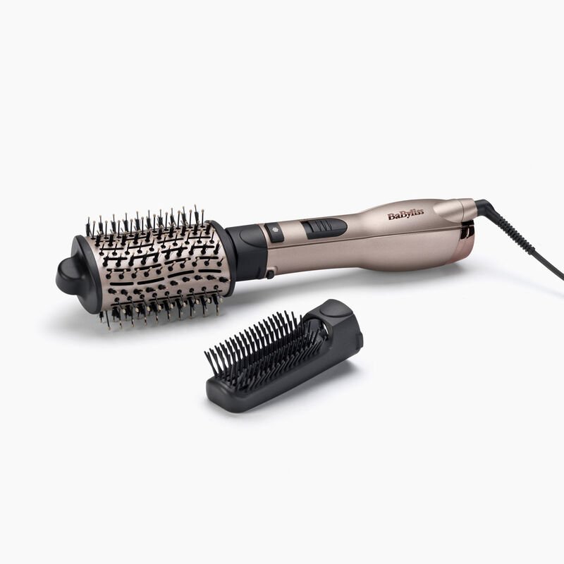BaByliss AS90PE brosse soufflante et fer à lisser Brosse soufflante à air chaud À chaleur Noir, Rose doré 1000 W