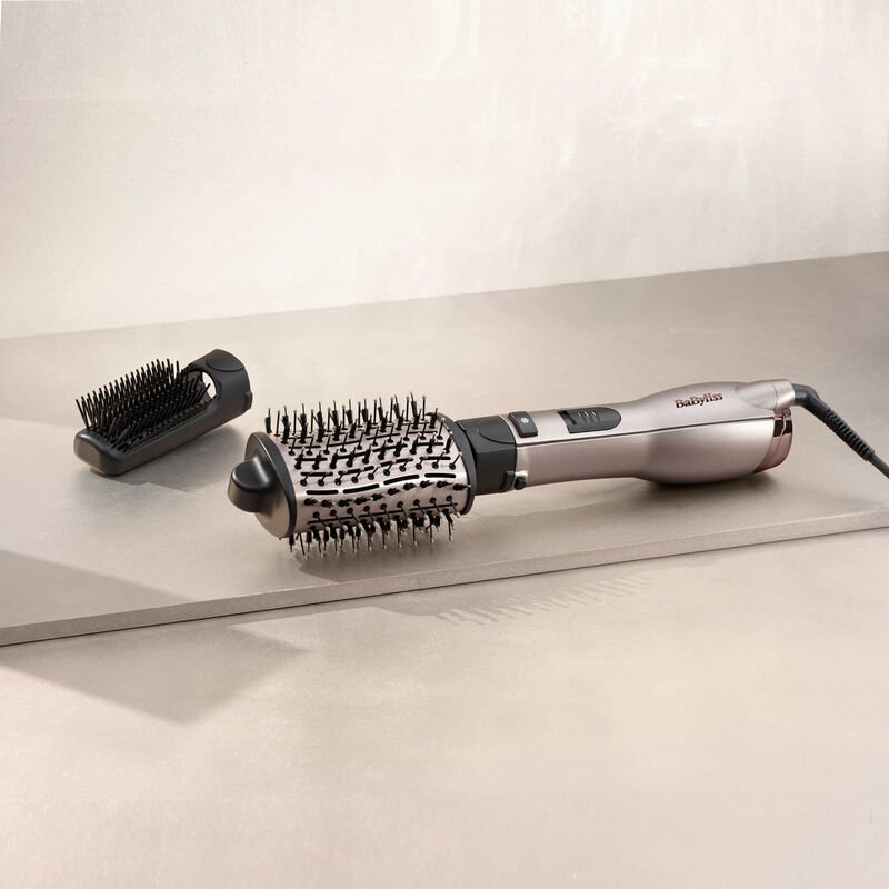 BaByliss AS90PE brosse soufflante et fer à lisser Brosse soufflante à air chaud À chaleur Noir, Rose doré 1000 W