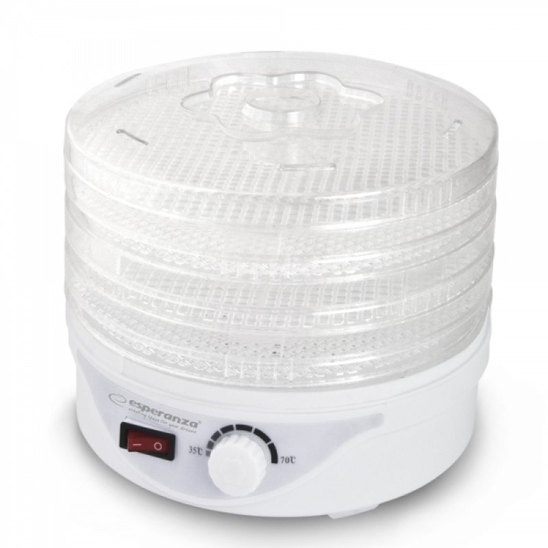 Esperanza EKD003 food dehydrator Transparent White 250 W
