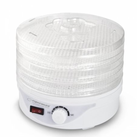 Esperanza EKD003 déshydrateur alimentaire Transparent, Blanc 250 W
